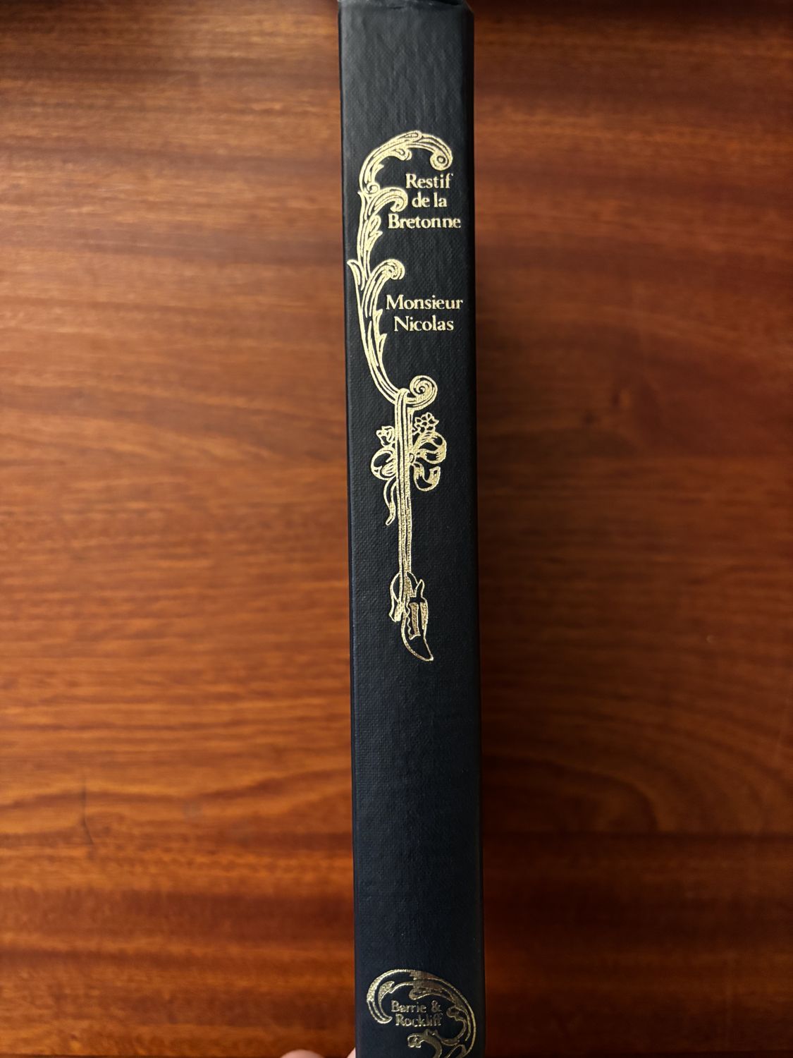 Monsieur Nicolas — Restif de la Bretonne (Barrie & Rockliff, black cloth hardback)