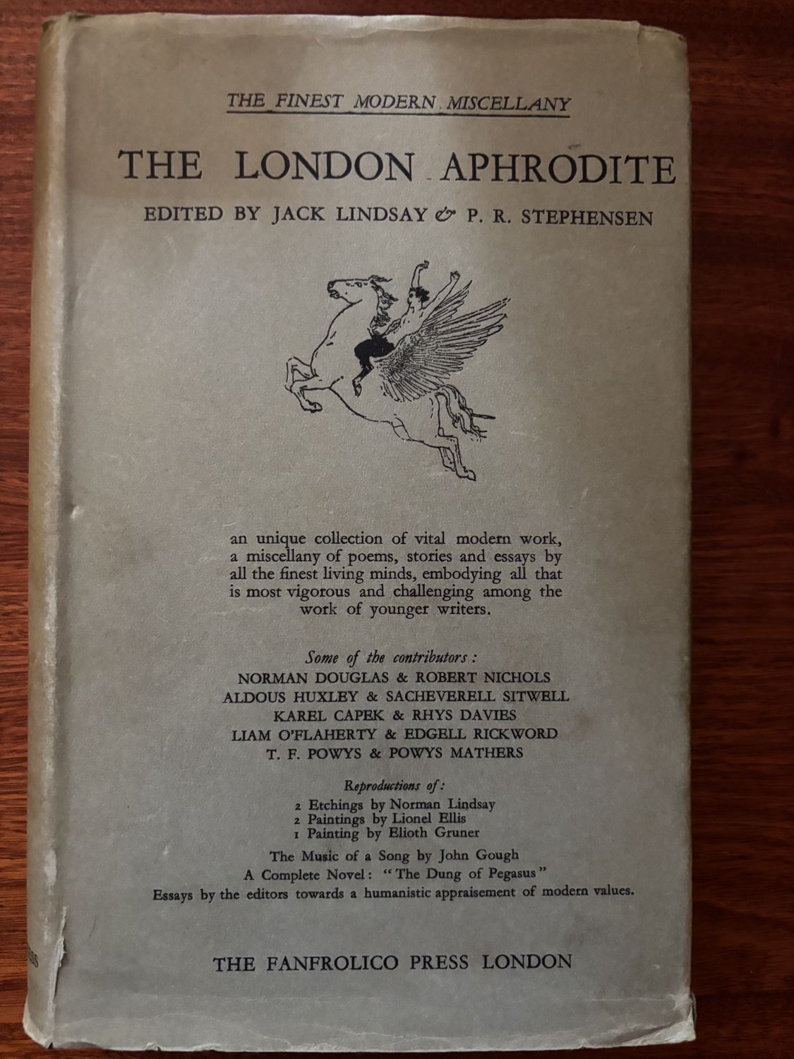 The London Aphrodite — ed. Jack Lindsay & P.R. Stephensen (The Fanfrolico Press, London, 1928–1929)
